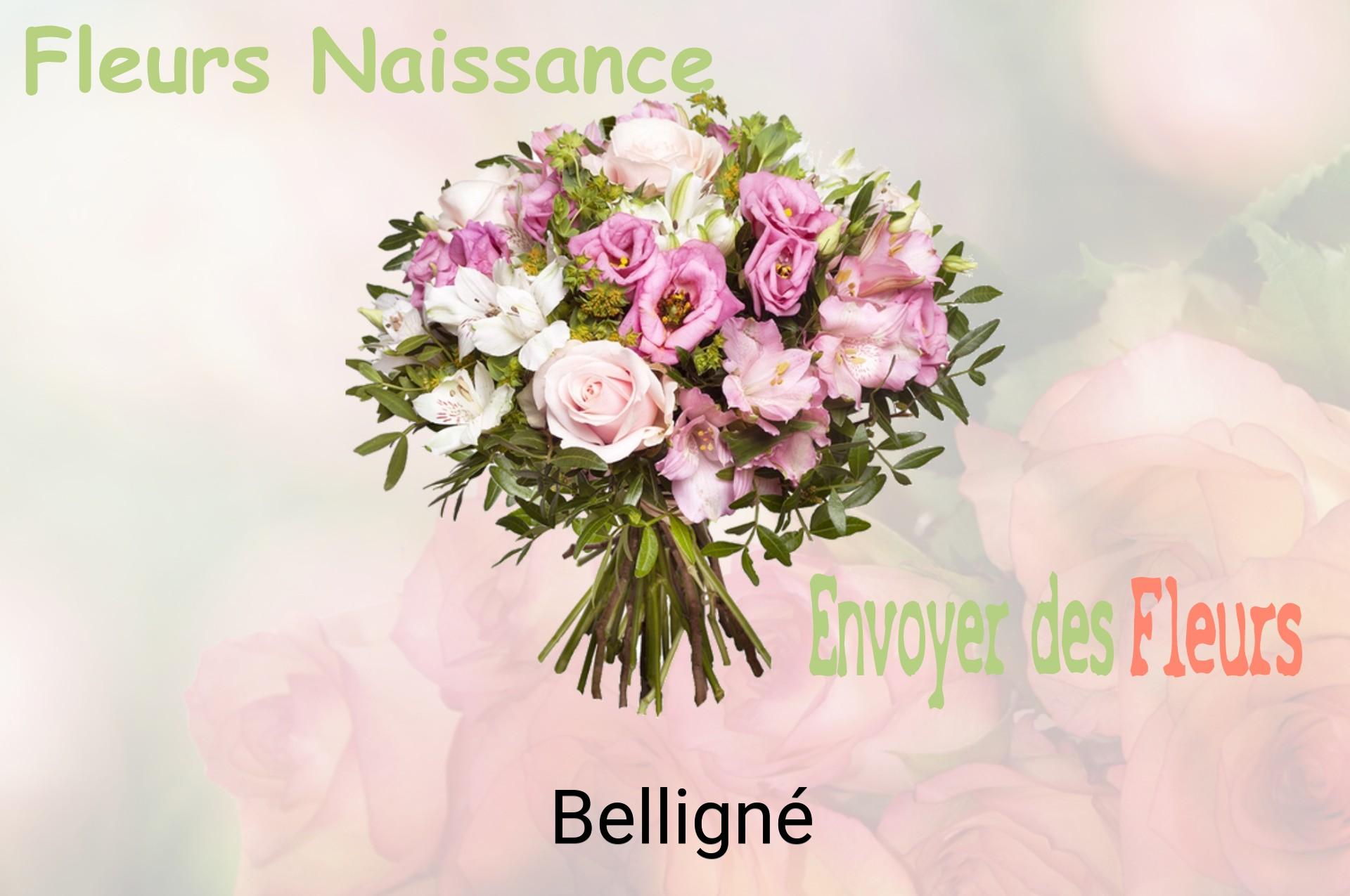 Bouquet de fleurs de naissance livré à Belligné